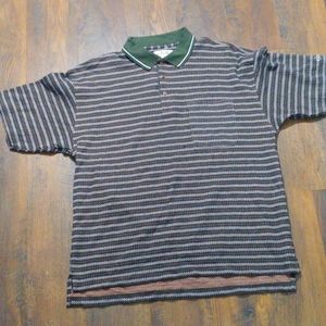 VTG Izod Golf Polo Shirt, Color- Multicolor, Size- Large.